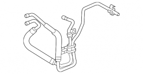 Cooling tubes automatic transmission GMC Terrain 18- rear LYX, LSD, LTG