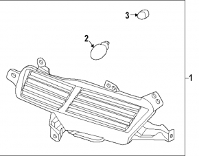 Left rear bumper light for Hyundai Ioniq 5 22-24