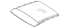 Panorama assembly Mercedes GLA 15-20 black curtain, front part, motors do not work, scratches