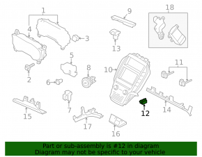 Lincoln MKC 15-19 Cabin Temperature Sensor