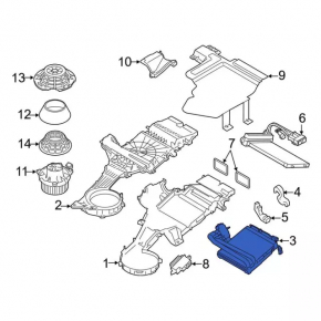 Ford Transit Connect MK2 13-23 Rear Heater Evaporator