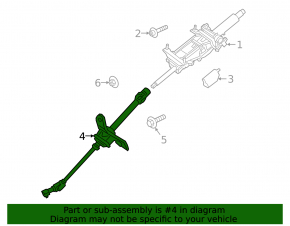 Porsche Cayenne 19-26 steering shaft