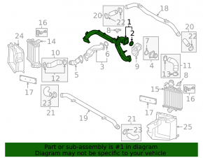 Air duct for manifold Audi Q7 20-26 3.0T MHEV