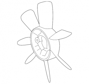Lexus GX460 10-23 Cooling Fan Impeller