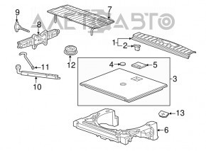 GMC Terrain 10-17 Trunk Door Trim