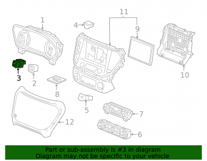 Parking button GMC Terrain 18-