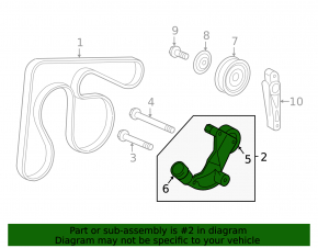 Drive Belt Tensioner Pulley Honda HR-V 16-22