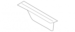 Front bumper mudguard left Volvo XC90 16-19