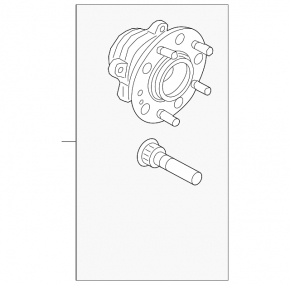 Rear left hub Hyundai Tucson 22-25 AWD