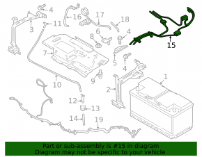 Positive battery terminal BMW X5 F15 14-18 with pyropatron