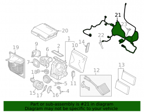 BMW X1 F48 16-22 heater wiring