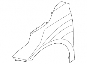 Front right wing Kia Forte 19-24