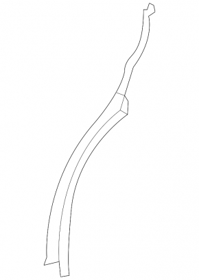 Door trim inner rear left Lexus RX350L RX450hL 18-22 long with seal