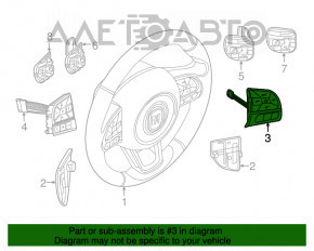 Control buttons right on the steering wheel Fiat 500X 16-18