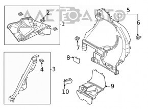 Rear right trunk light for Lexus ES 19-21
