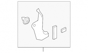 Front pillar trim lower left Acura MDX 17-18 rest black