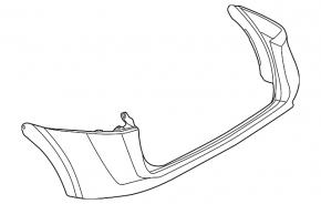 Bare rear bumper for Nissan Ariya 23-26