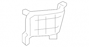 Left front bumper air duct for Hyundai Kona 19-21 EV