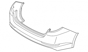 Bare rear bumper Kia Optima 11-13 prerest usa