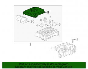 Chevrolet Equinox 23-24 Underhood Fuse Box Cover