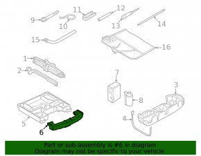 Trunk tray Audi A3 8V 15-20 4d, 5d, foam, rear
