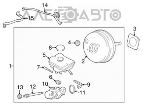 Porsche Macan 15 brake booster sensor with tube