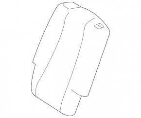Backrest of the rear row of seats, 2nd row, left, Mercedes W167 GLE 350 450 20-26, brown leather, with belt, armrest and lower frame, electric, for 3 rows