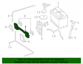 Distribution plate battery underhood Mercedes W213 E 17-23