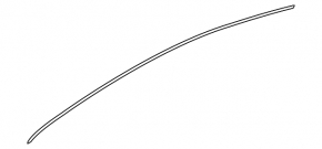 Upper front left door molding for Mercedes X247 GLB 20-26 chrome
