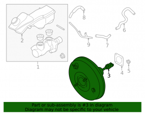 Infiniti QX50 19-20 vacuum booster with sensor