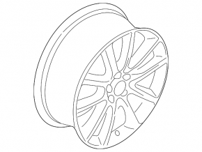 Wheel disk R19 Lincoln MKZ 13-16 type 3 chrome light curb