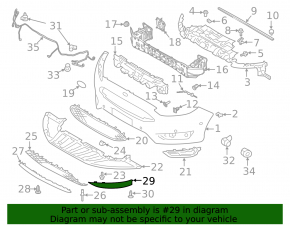 Front bumper lip right Ford Focus mk3 15-18 rest Sport SIGNEDA