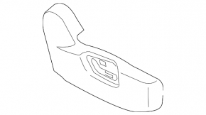 Right side passenger seat trim for Mazda CX-5 19-22, black, electric, worn