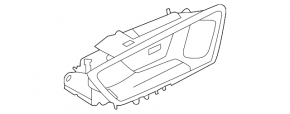 Ford Escape MK4 2020-22 chrome inner front right door handle