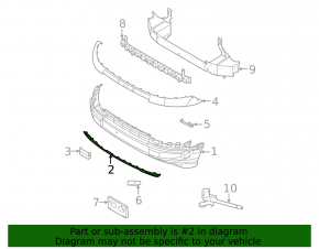 Ford Bronco Sport 21-25 Front Bumper Lower Trim