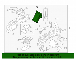 Mazda CX-9 16-20 Rear Heater Evaporator