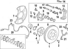 Front right brake hose Honda CRV 23-