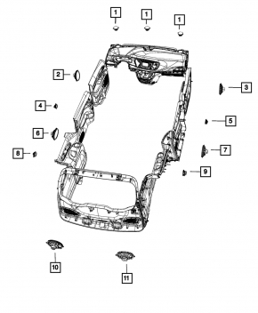Jeep Compass 17- Front Panel Speaker