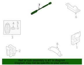 ANTENNA ASSY-ROOM,SMART KEYLESS interior Nissan Leaf 11-17