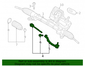 Tie rod with tip right Mini Cooper Clubman R55 07-14