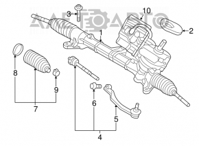 Steering rod with tip right Mini Cooper R56 R58 07-15