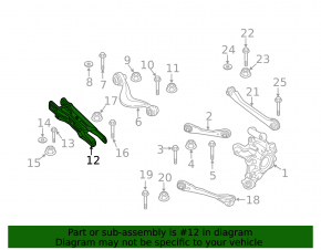 Lower rear left transverse control arm BMW X3 G01 18-24
