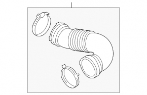 Air duct for manifold VW Atlas 18-23 3.6
