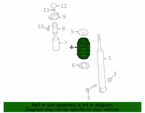 Rear left spring VW Atlas 18-25