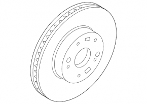Front left brake disc Kia Forte 19-24 2.0