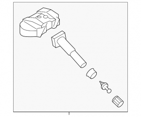 Wheel Pressure Sensor Hyundai Santa FE Sport 13-18 MOBILETRON