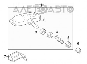 Wheel pressure sensor Kia Optima 11-16 without nipple
