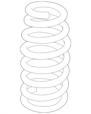 Rear left spring for Hyundai Sonata 15-19, stiffness 2, pink, yellow