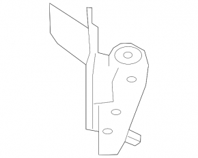 Rear subframe bracket left Infiniti Q50 14-24 AWD