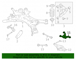 Upper rear left arm Nissan Altima 19-24 awd